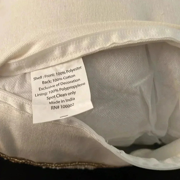 Cherished Traditions Holly & Berry Beaded Accent Pillow Christmas Decor - Picture 11 of 15